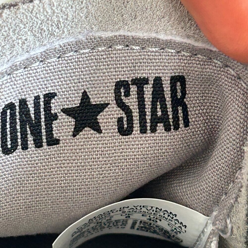 NWT Converse Mens One Star Academy Pro Suede Gray Low Sneakers Lace Up Size 7 - Picture 12 of 16